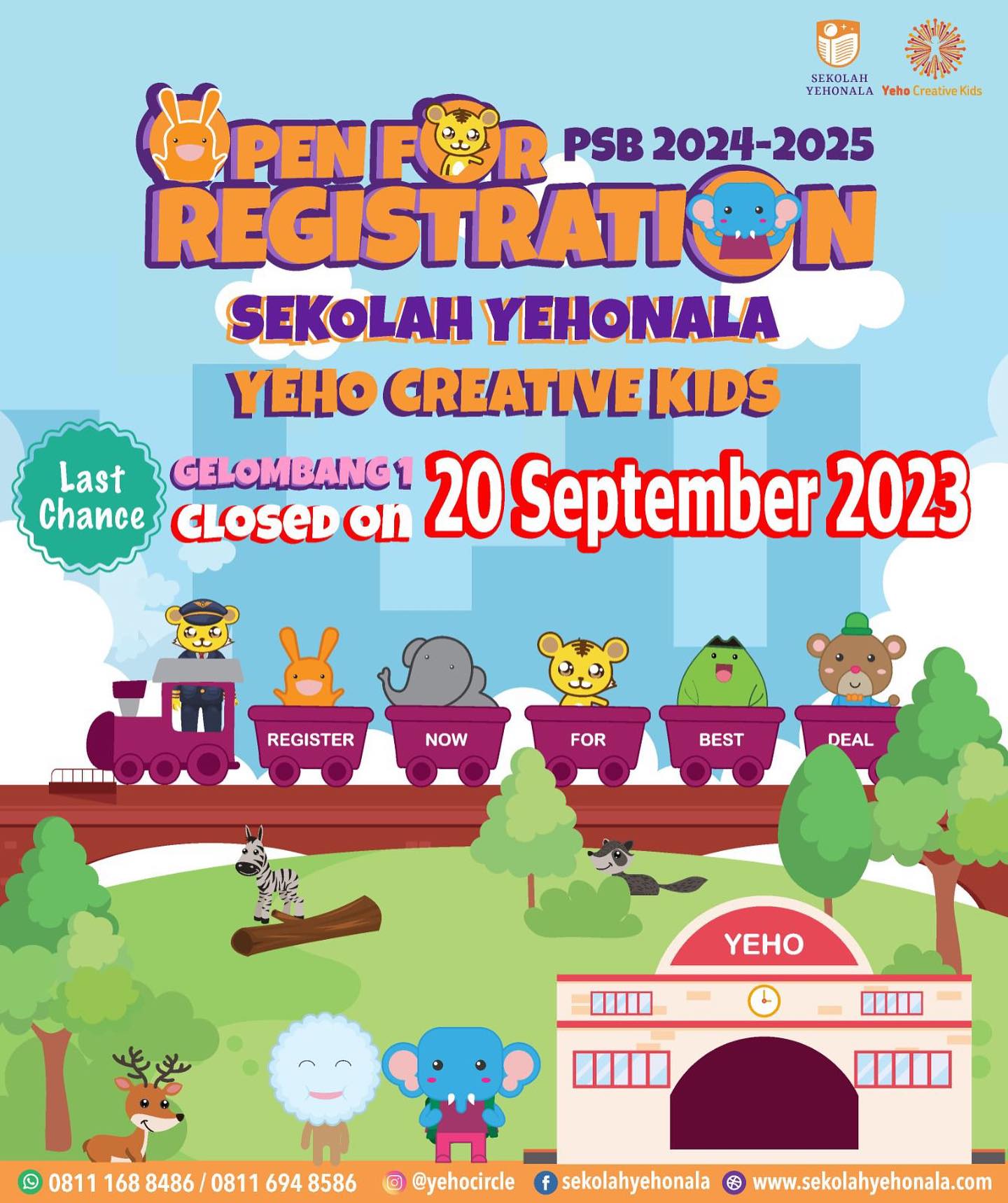 ‼️ LAST CHANCE ‼️ Pendaftaran PSB TP... - Yeho Creative Kids | Facebook