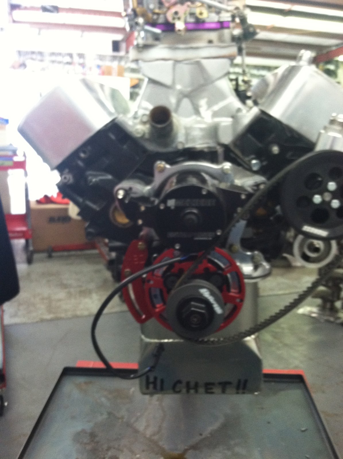 Dr Ron Racing - The Head Games Maverick's engine is...