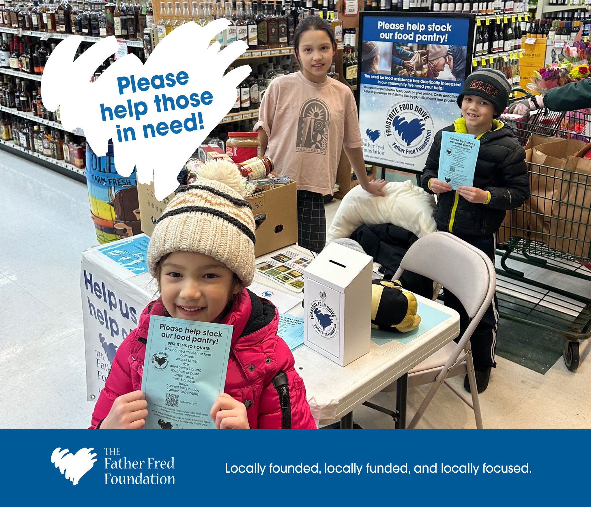 Father - Stop and see us in Tom's, Oleson's and Oryana stores to donate ...