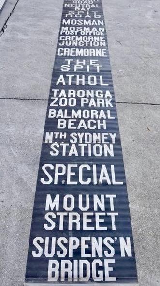 Manshed - Sydney Tramways Destination Scroll https://manshedauctions ...