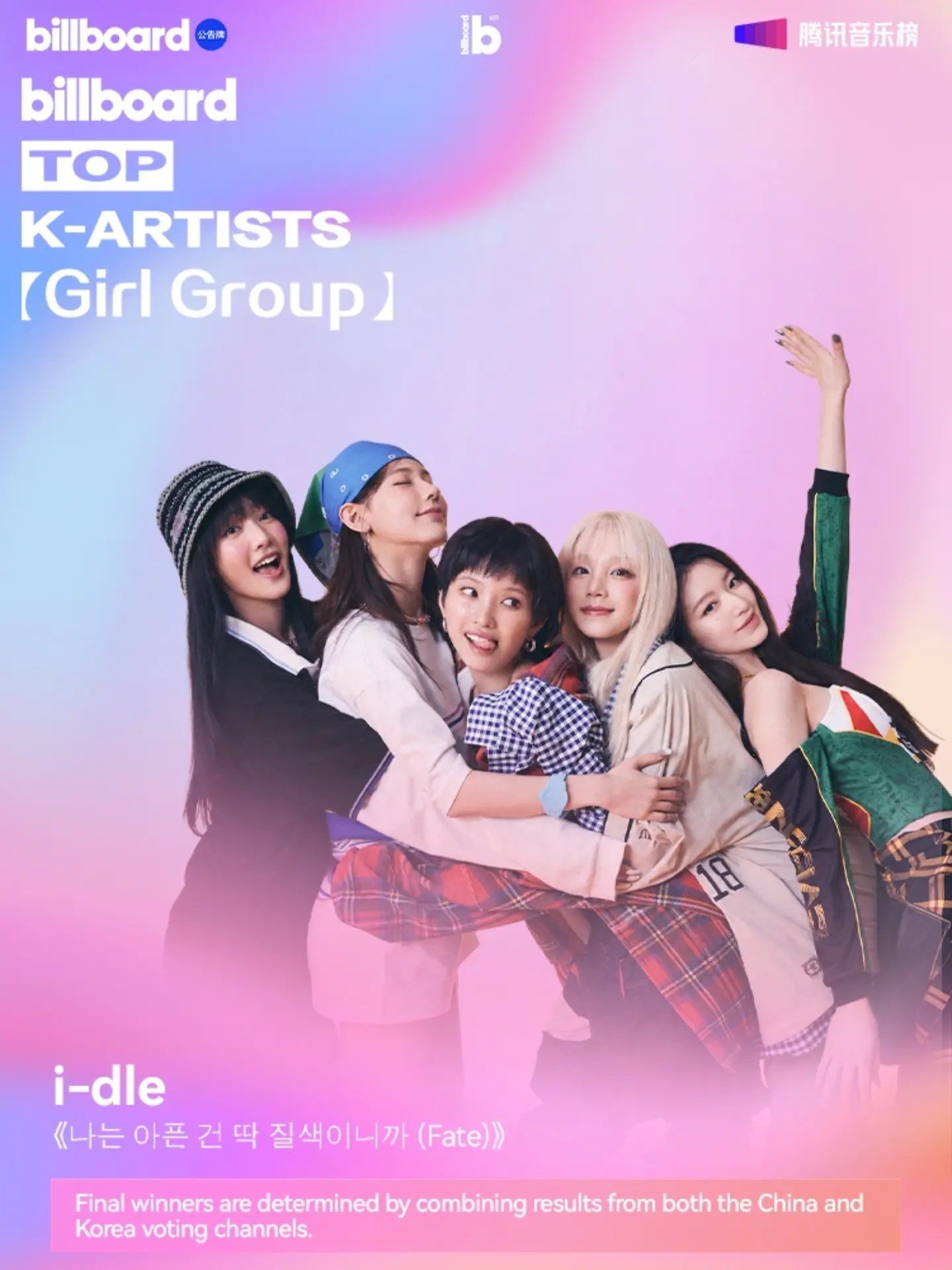 I-dle wins 2026 Billboard Top K-Artists girl group category