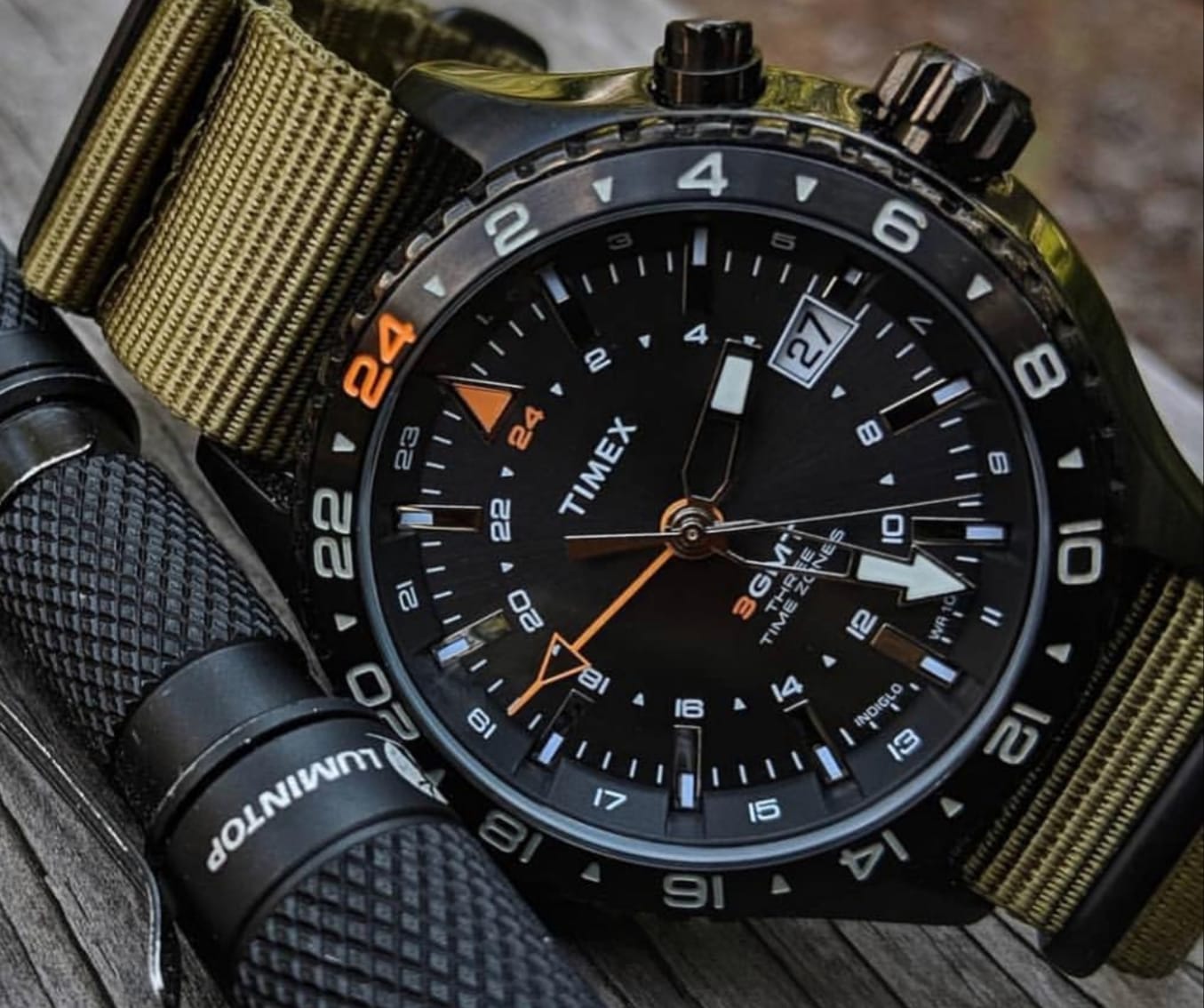 With its soft silicone strap and water-resistance up to 100 meters