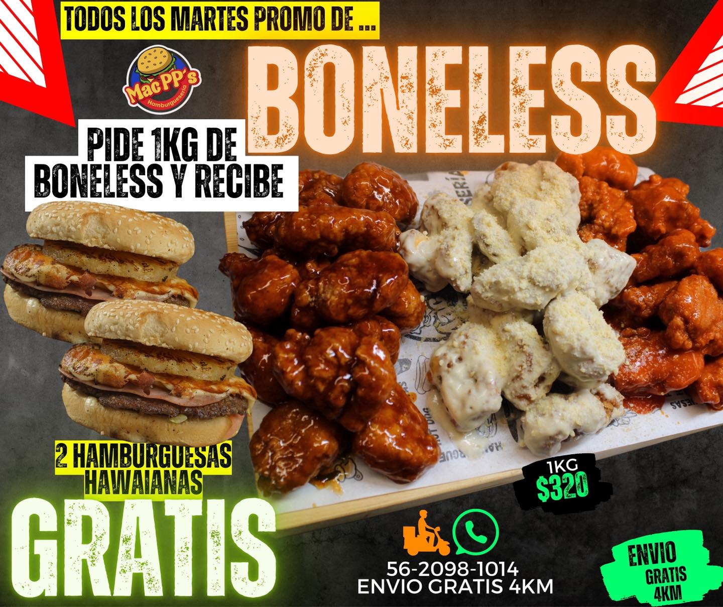 Hamburgueseria - MARTES DE HAMBURGUESAS GRATIS‼️ Que si quieres ...
