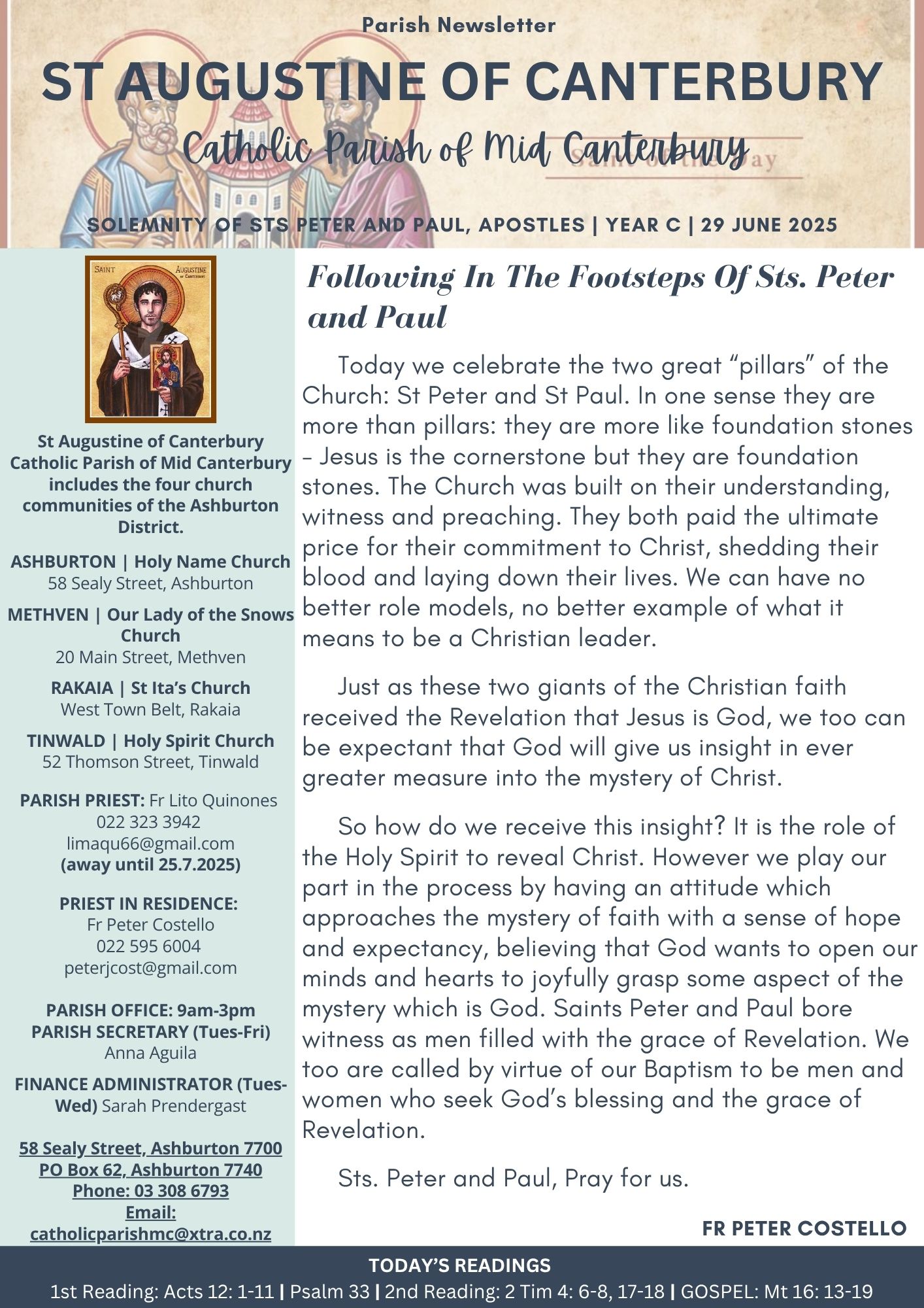 St Augustine of Canterbury, Catholic Parish of Mid Canterbury added a ...