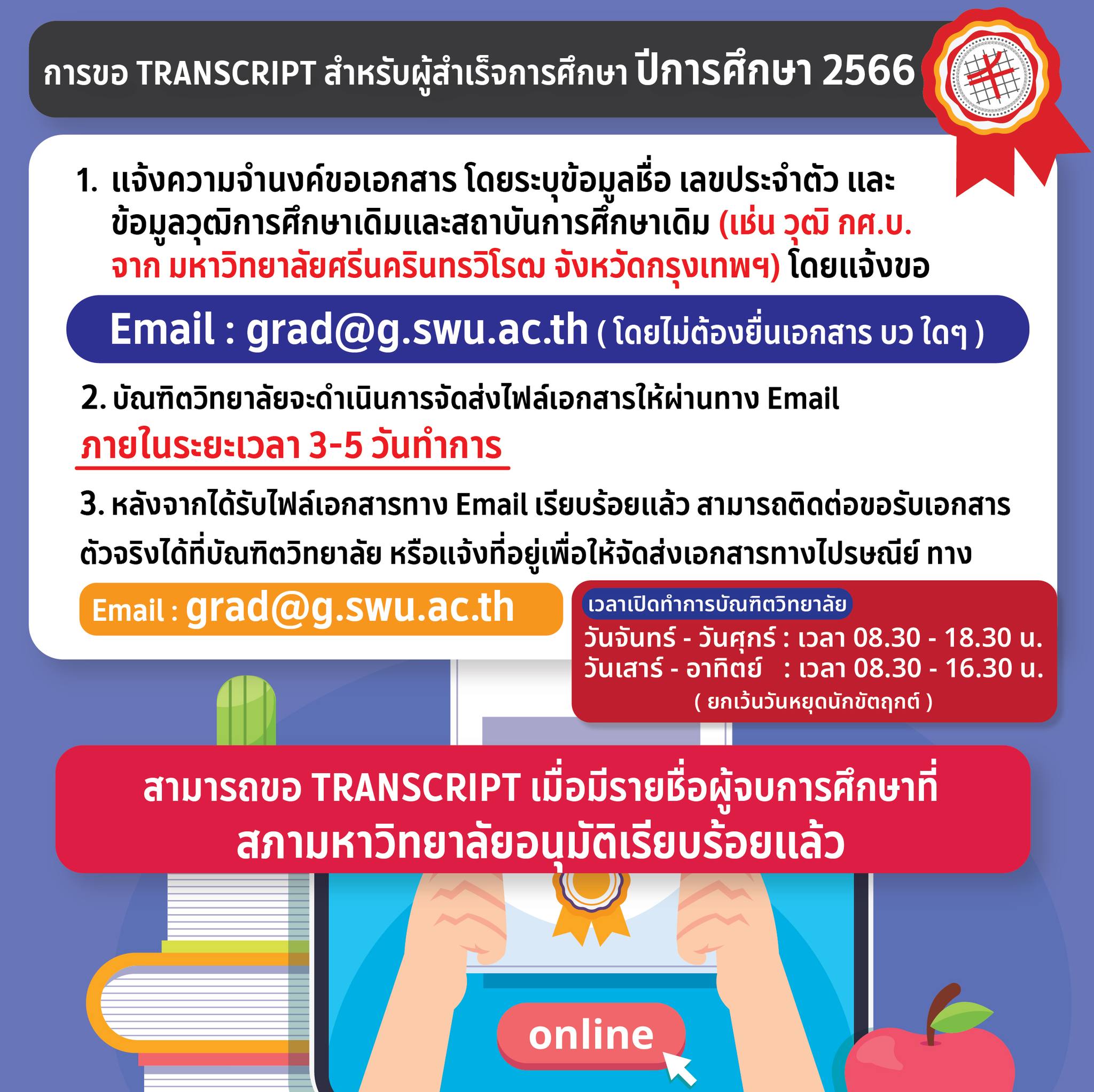 ประกาศรายชื่อผู้จบการศึกษา 📢 ประจำเดือน กรกฎาคม พ.ศ.2567 ตรวจสอบรายชื่อ ...