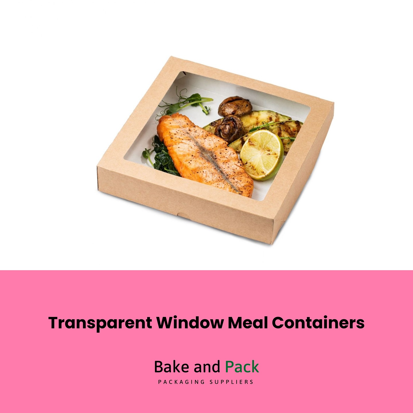 Bake and Pack - Our transparent window meal containers... | Facebook