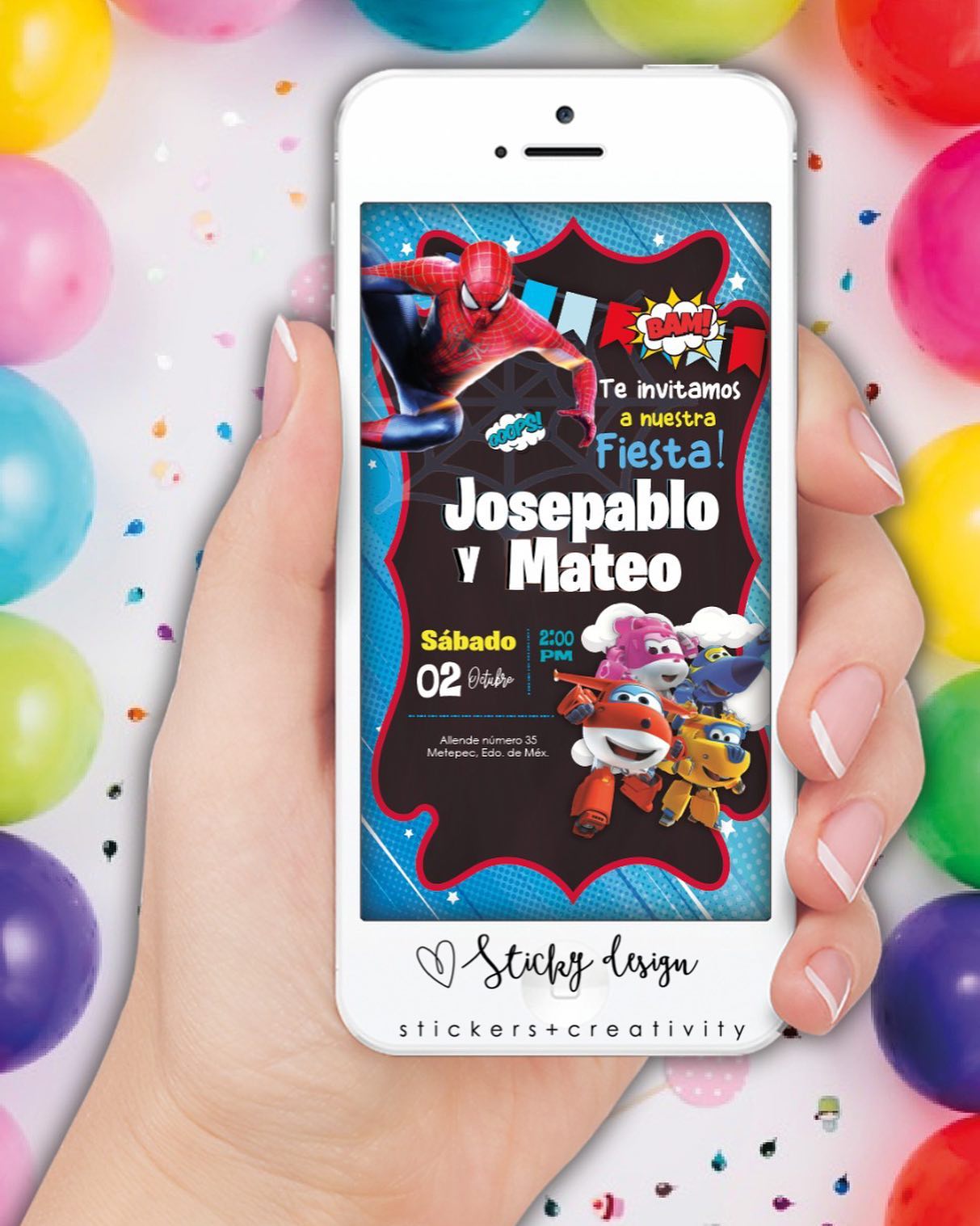 Invitación digital... - Sticky design : Stickers + Creativity