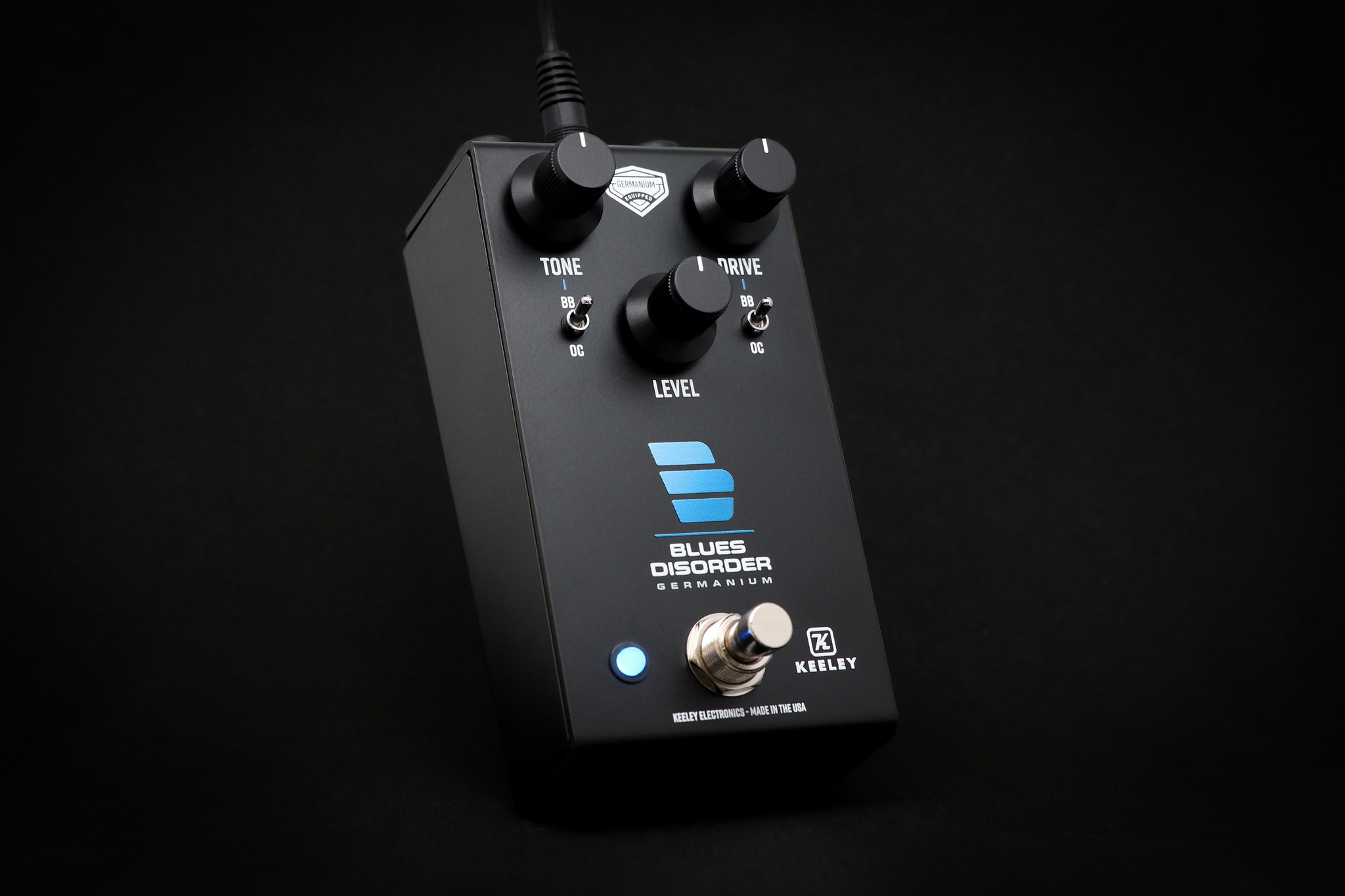 Limited Edition Keeley Blues Disorder Germanium Pedal in Gold Finish