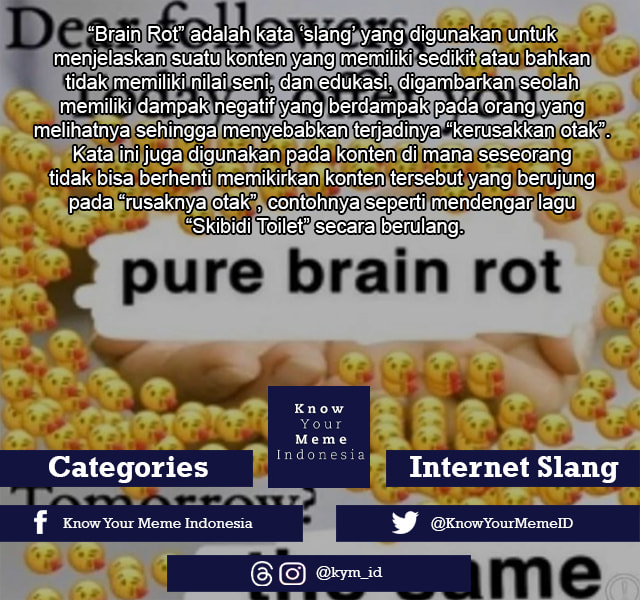 Know - Source: xhttps://knowyourmeme.com/memes/brain-rot Selamat sore ...
