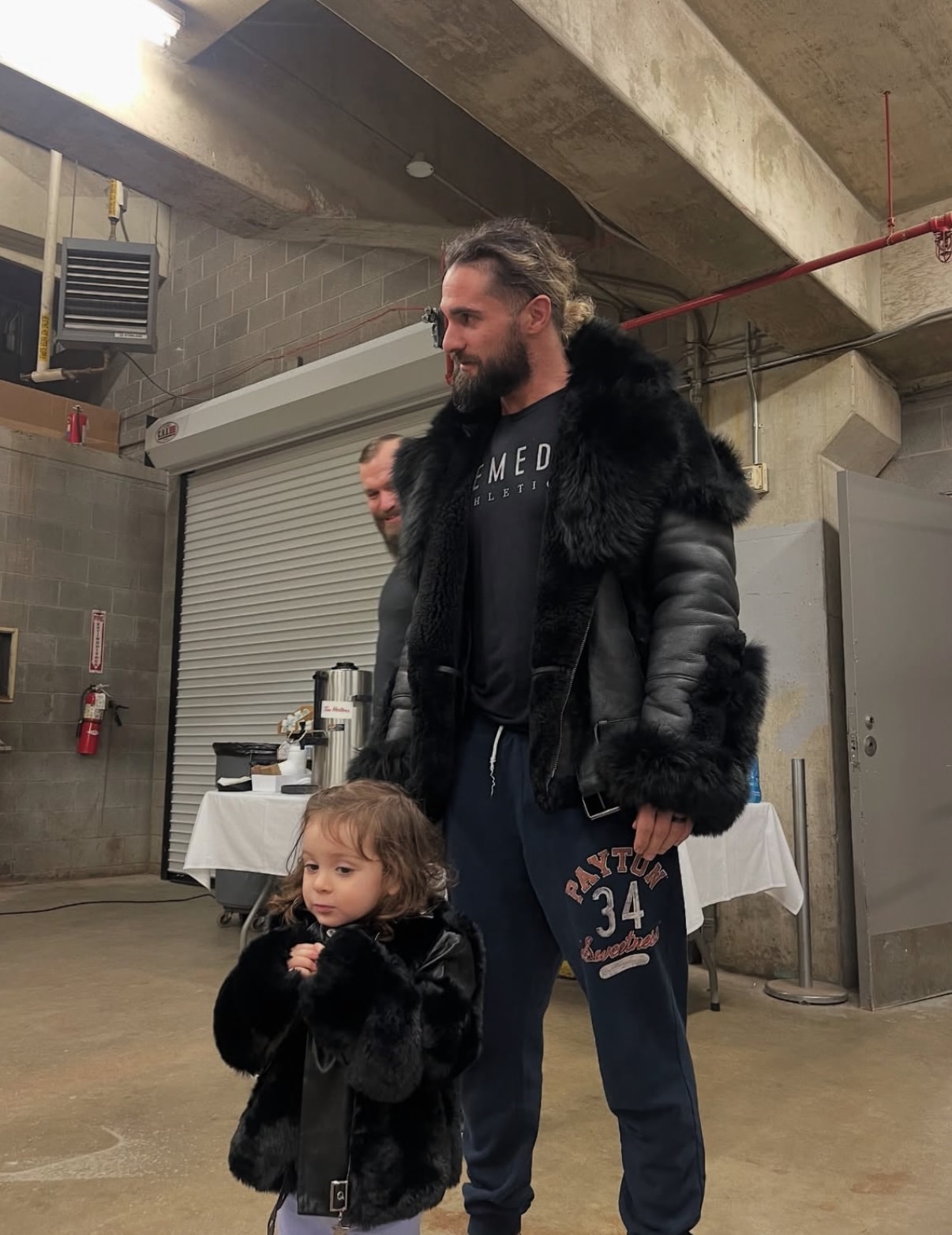 Wrestling - Roux has a matching jacket with her father Seth Rollins ...