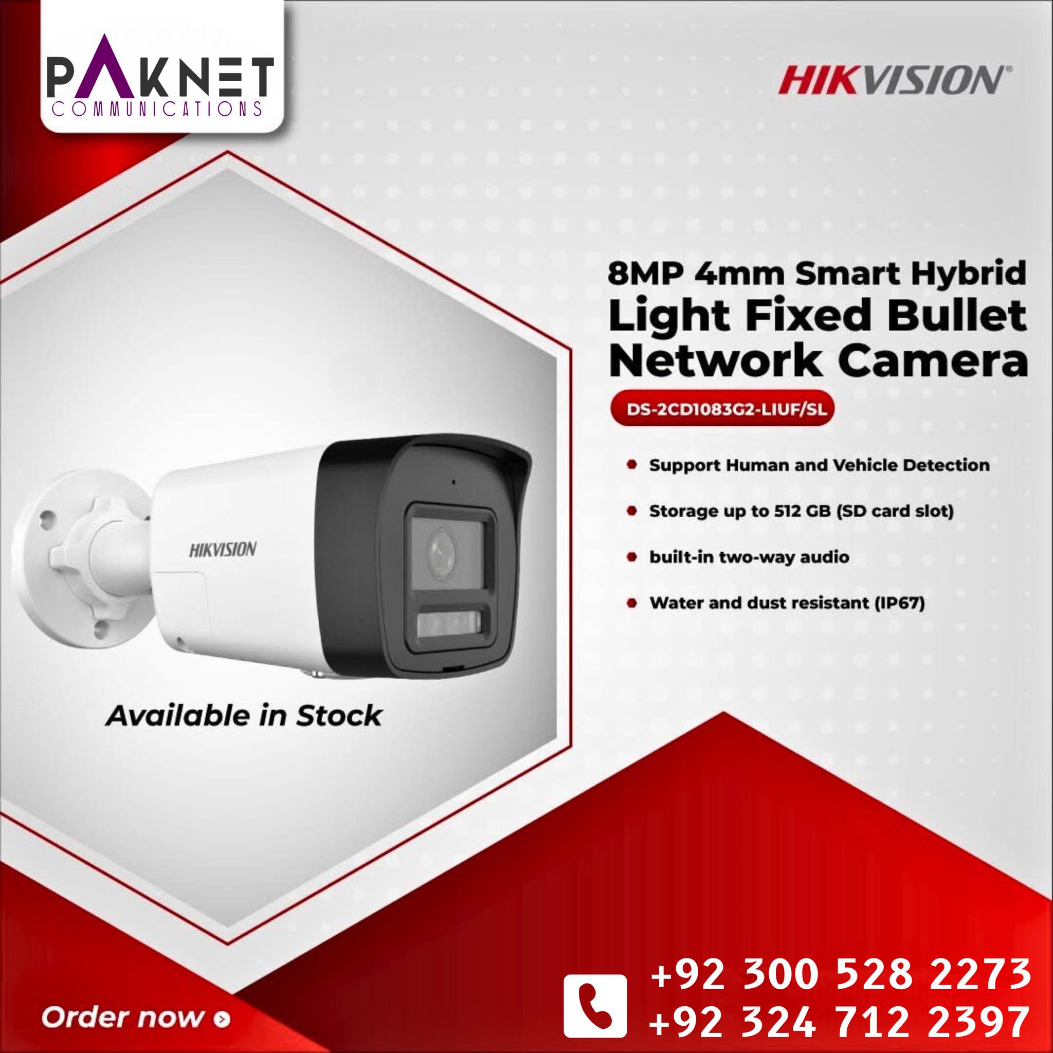 📌 *DS-2CD1083G2-LIUF/SL*... - Paknet Communications | Facebook