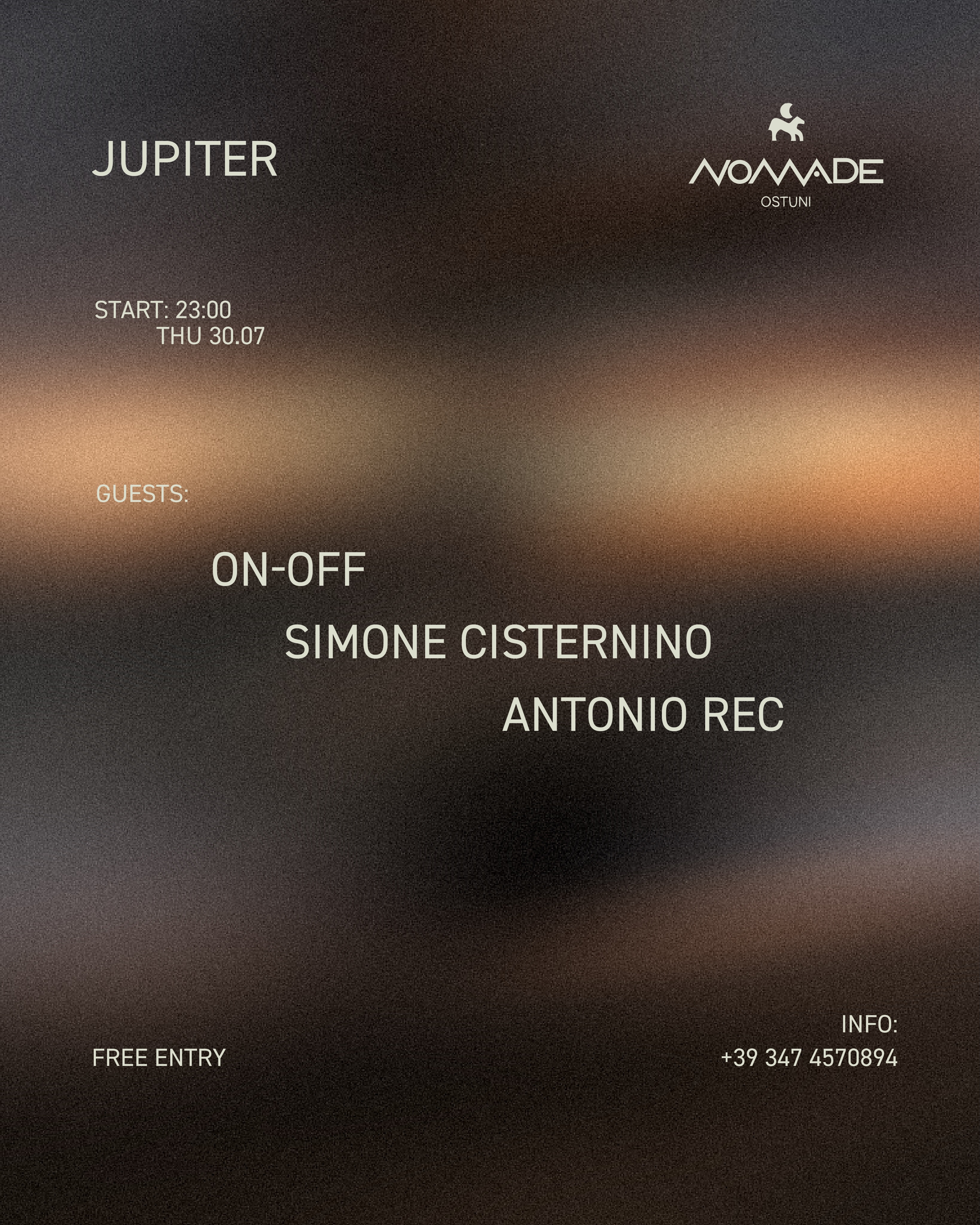 Freestyle club’s ticket LILT RECORDS JUPITER lands at Nomade. On Thursday, 30 July, step into a new