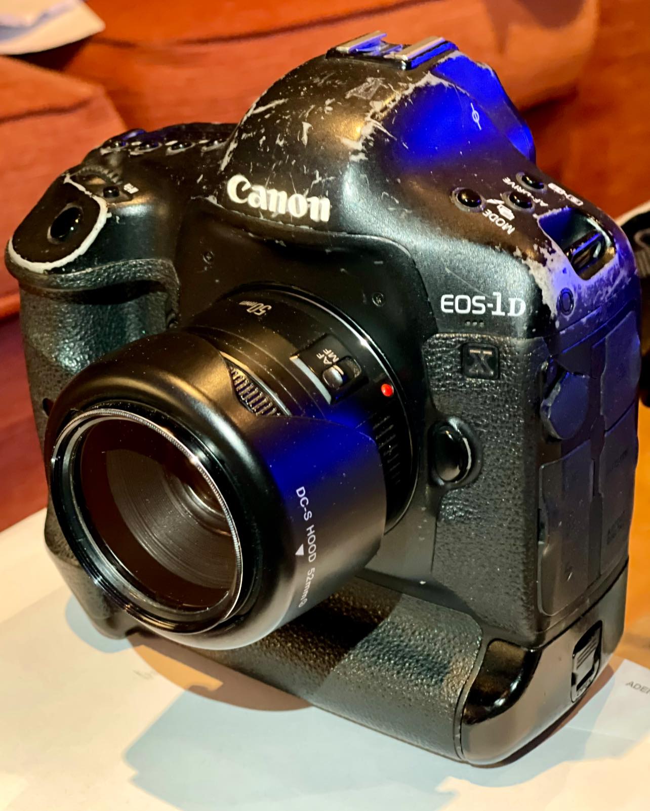 Canon EOS 1DX camera with 856k shutter count