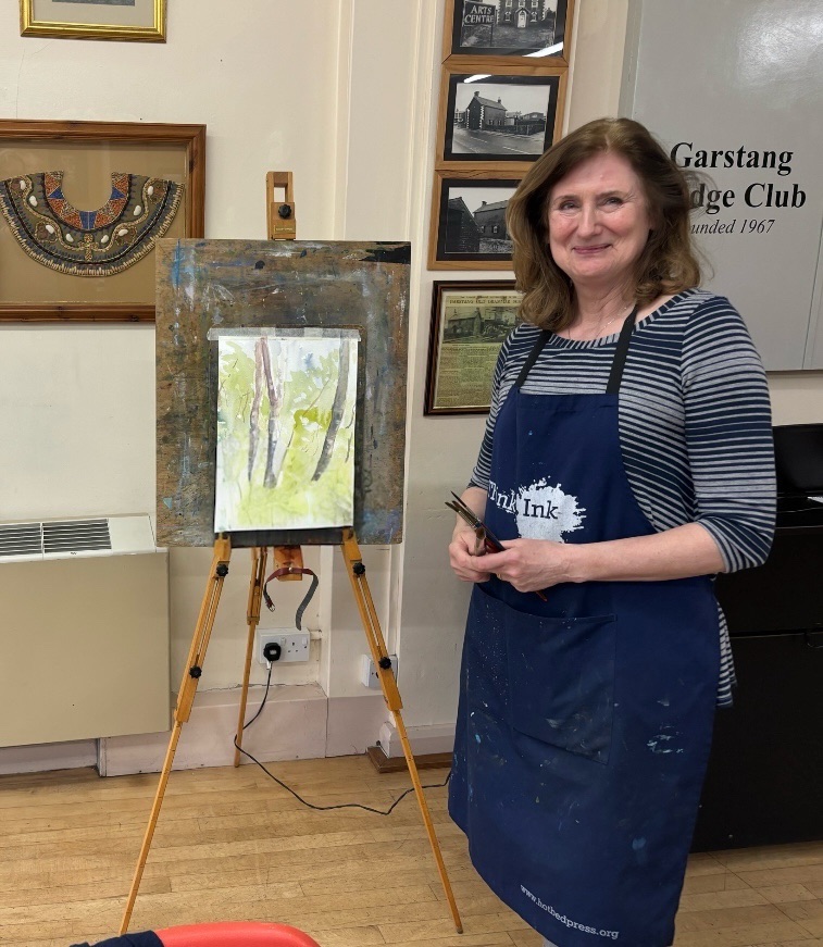 Watercolour workshop Waterfall. Professional artist teacher Karen ...