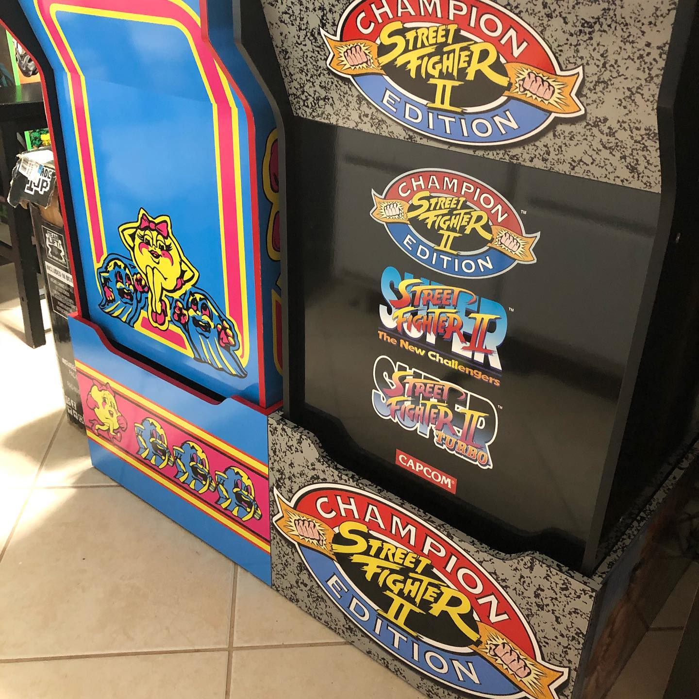 Converted our Pac-Man machine over to Ms. Pac-Man graphics 