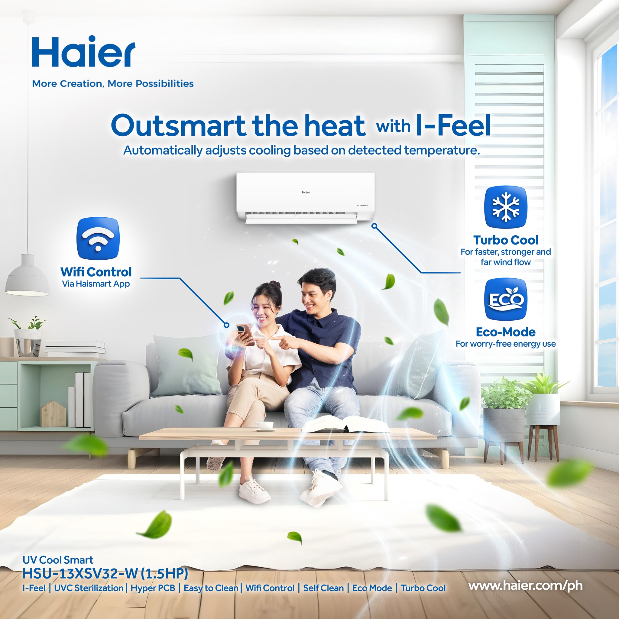 Haier - Outsmart the Heat with Haier's UV Cool Smart Air Conditioner ...