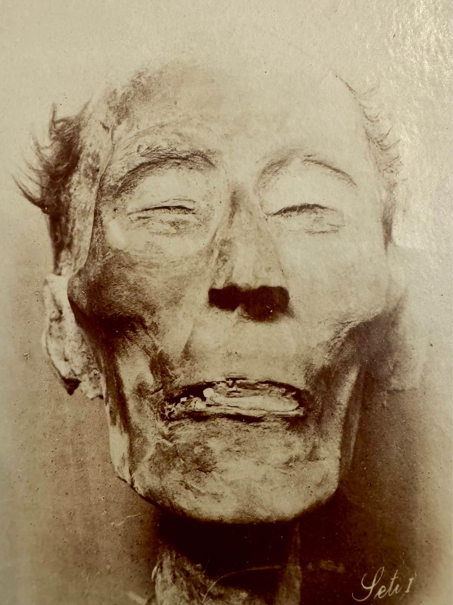 Original c1881 Museum Inventory Photograph Of The Mummy Of Ramses II ...