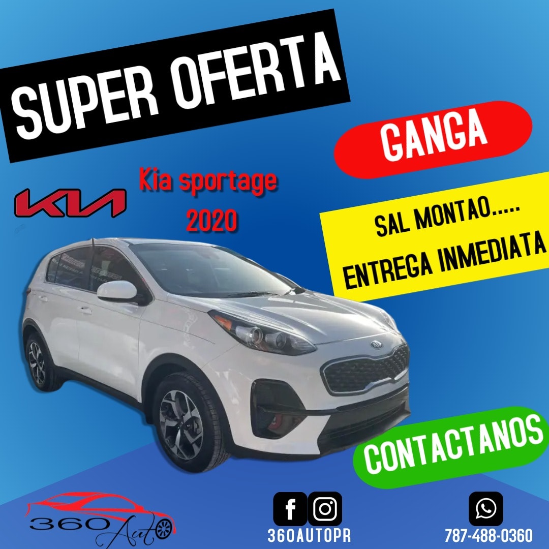 360 Auto PR - 😍 Kia Sportage 2020🔥 PAGOS DESDE!!! $389.00...