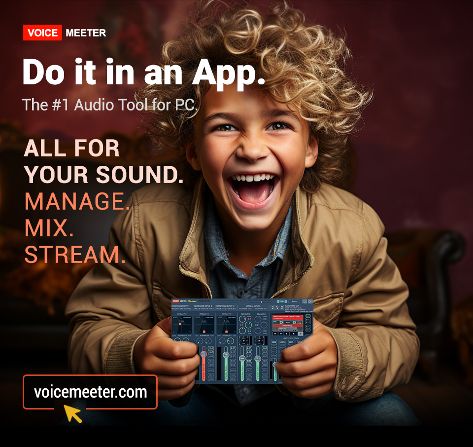VB-Audio Software - VoiceMeeter. The #1 audio app for PC. Connect every ...