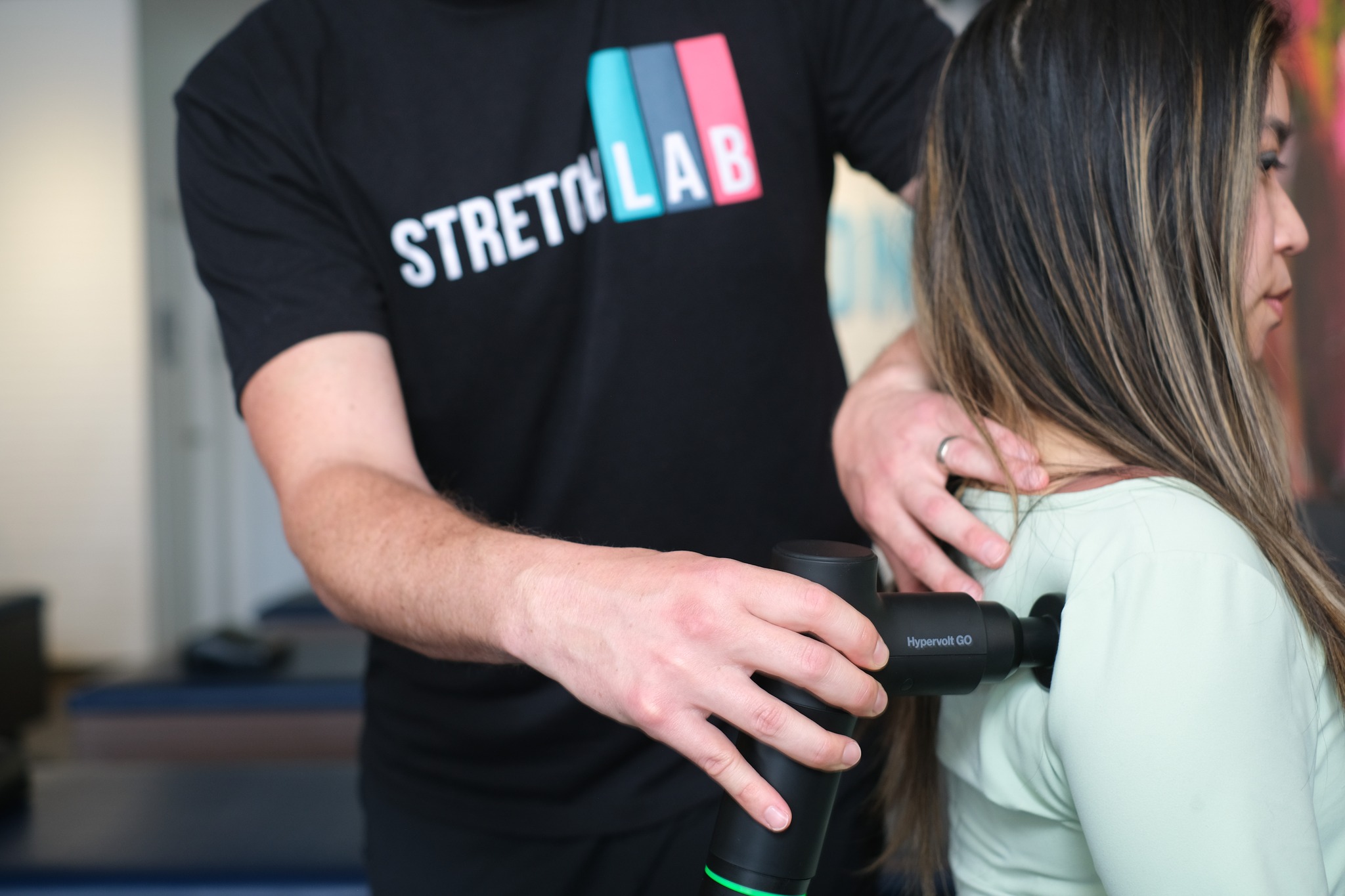 StretchLab - The @hyperice Hypervolt GO is designed to... | Facebook