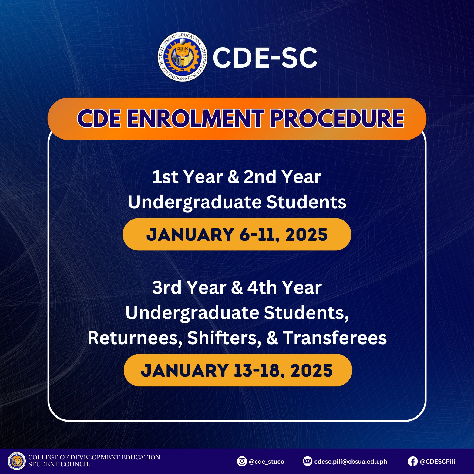 College of Development Education - Student Council