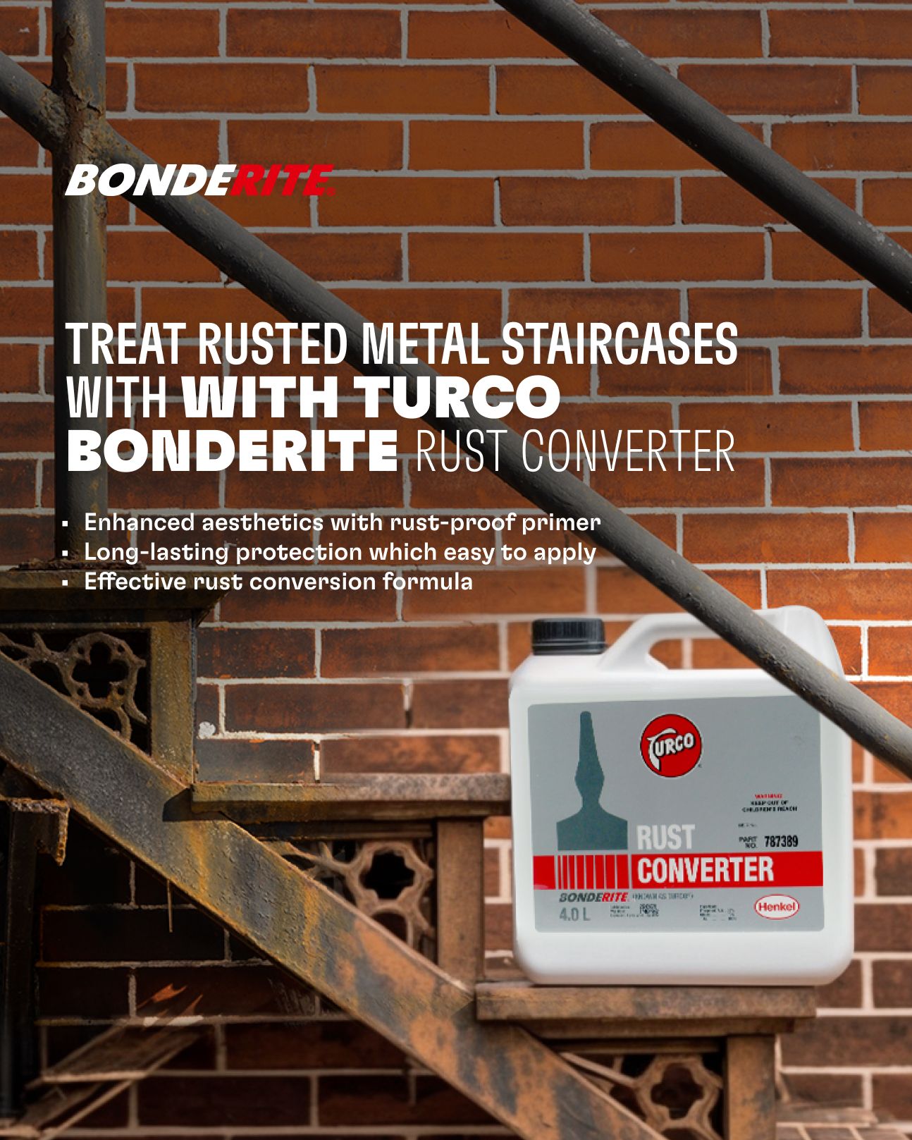 Loctite - Achieve a rust-free staircase which visually...