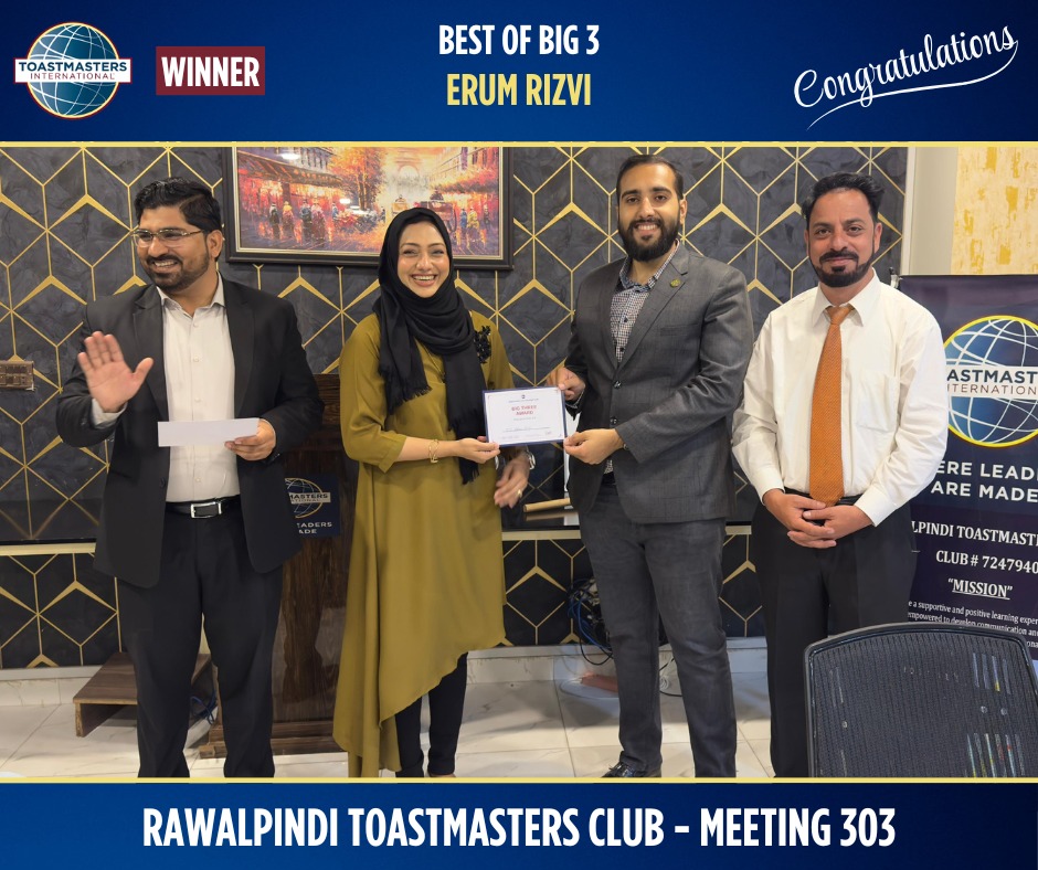 Rawalpindi Toastmasters Club - Meeting # 14 of Rawalpindi Toastmasters ...