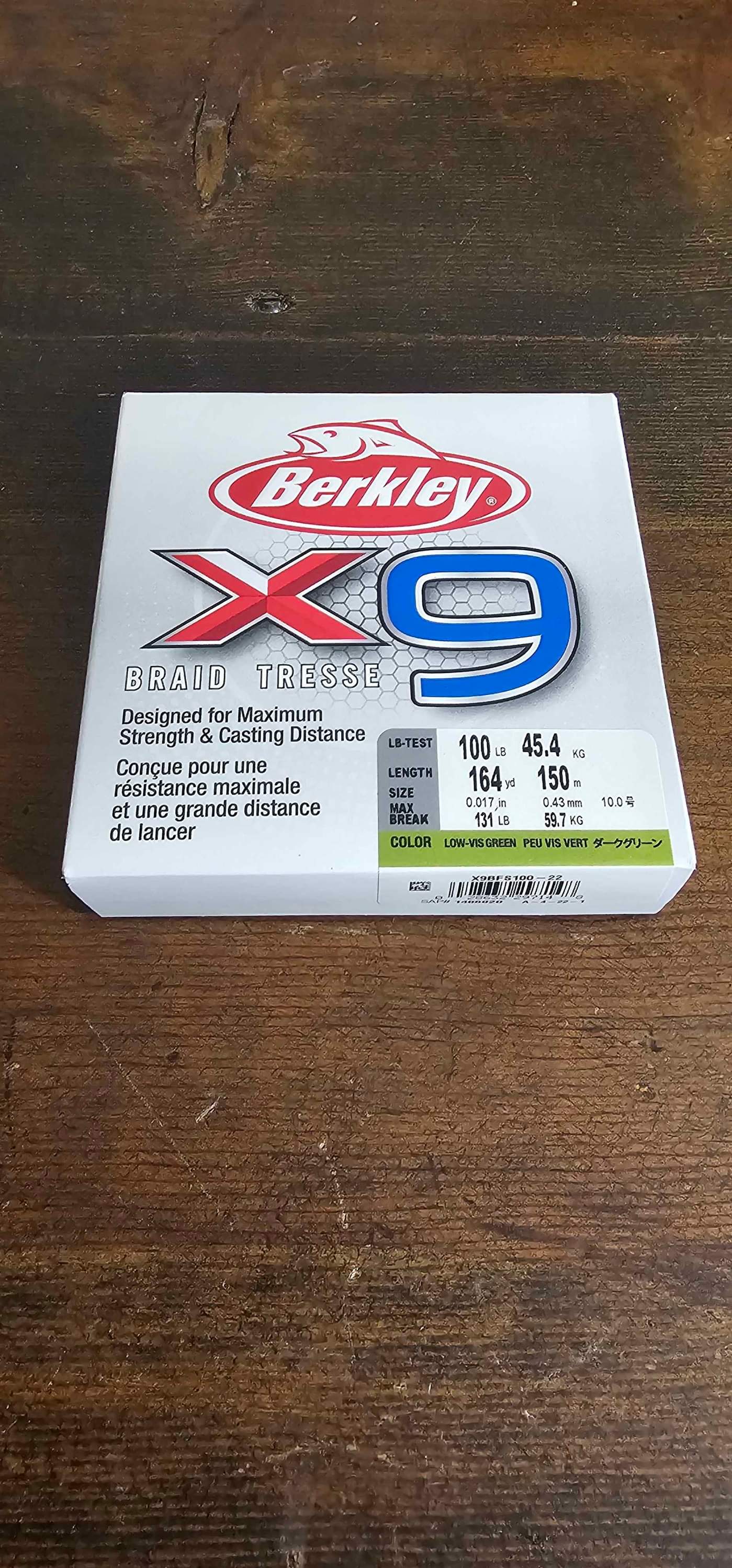 Xbraid Shinji X9 fishing line available