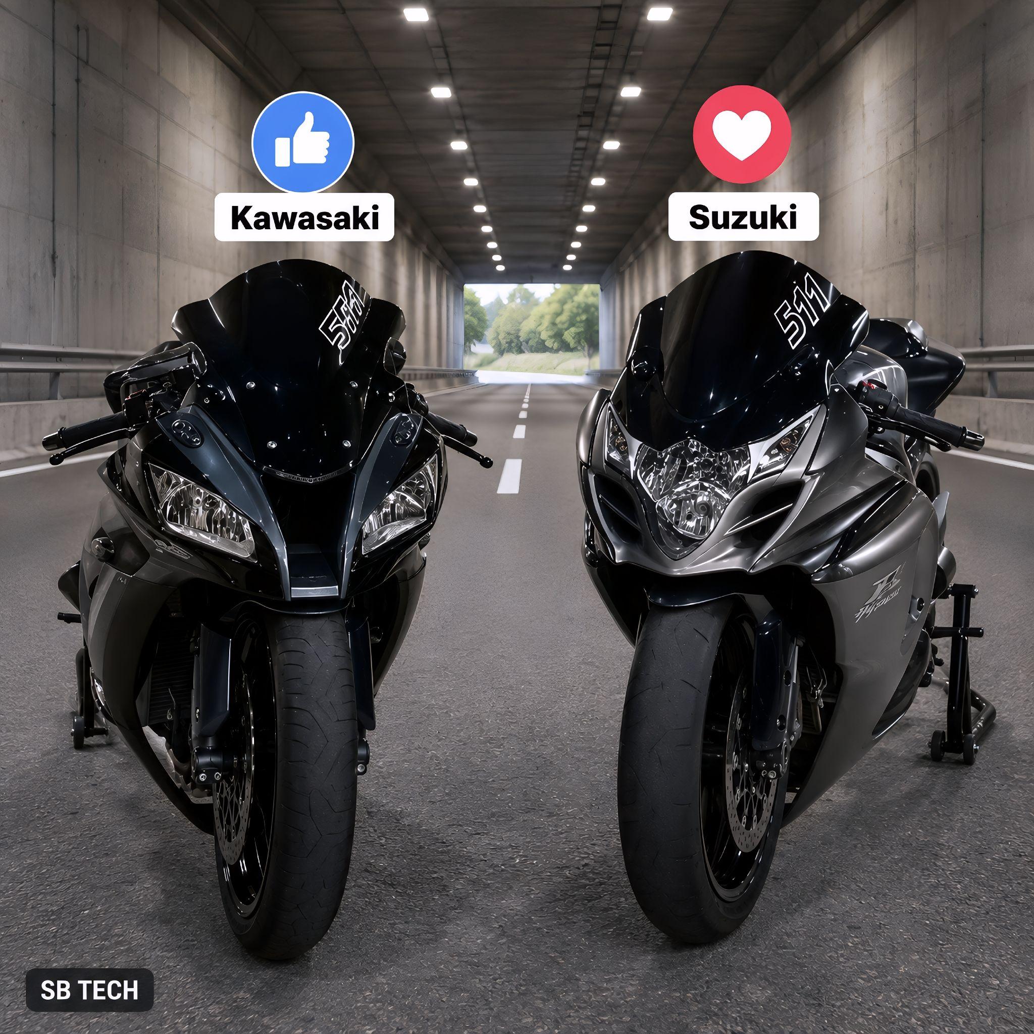 The Suzuki GSX-R and Kawasaki Ninja ZX-10R are both legendary