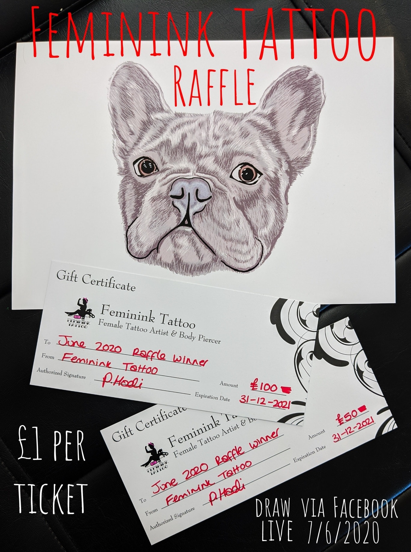 Feminink Tattoo - 🎟️ 🎉 FEMININK TATTOO RAFFLE 🎉🎟️ 1st... | Facebook