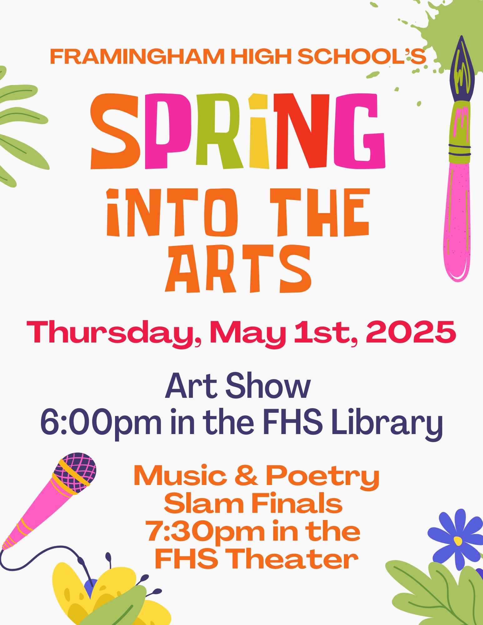 Framingham Public Schools Fine and Performing Arts | Framingham MA