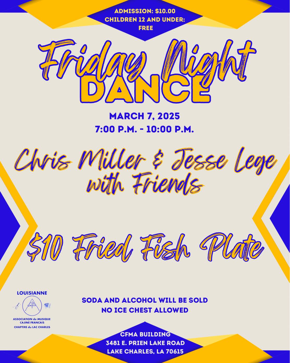 ✨Cajun dance party featuring legends Aux Cajunals on Friday Night