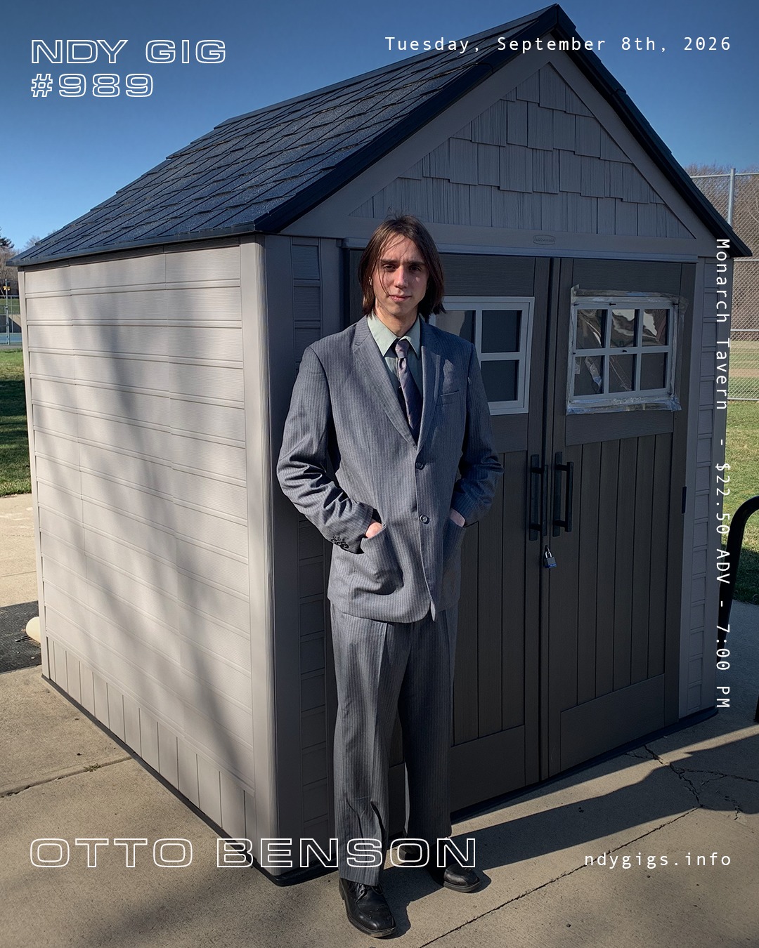 Otto Benson plays The Monarch on September 8th