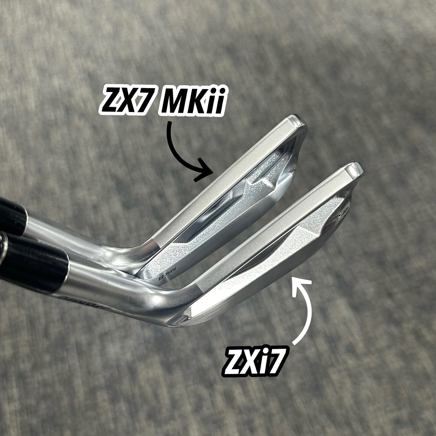 Srixon ZXi7 irons vs ZX7 MkII comparison