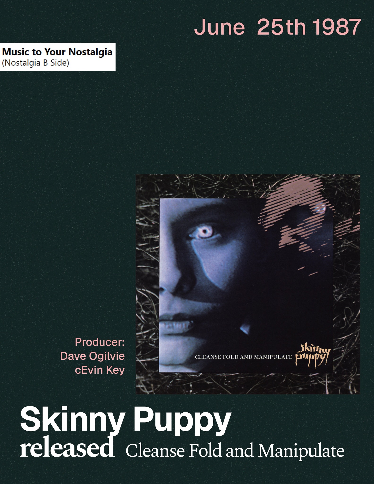 Skinny Puppy's 'Cleanse Fold and Manipulate' album