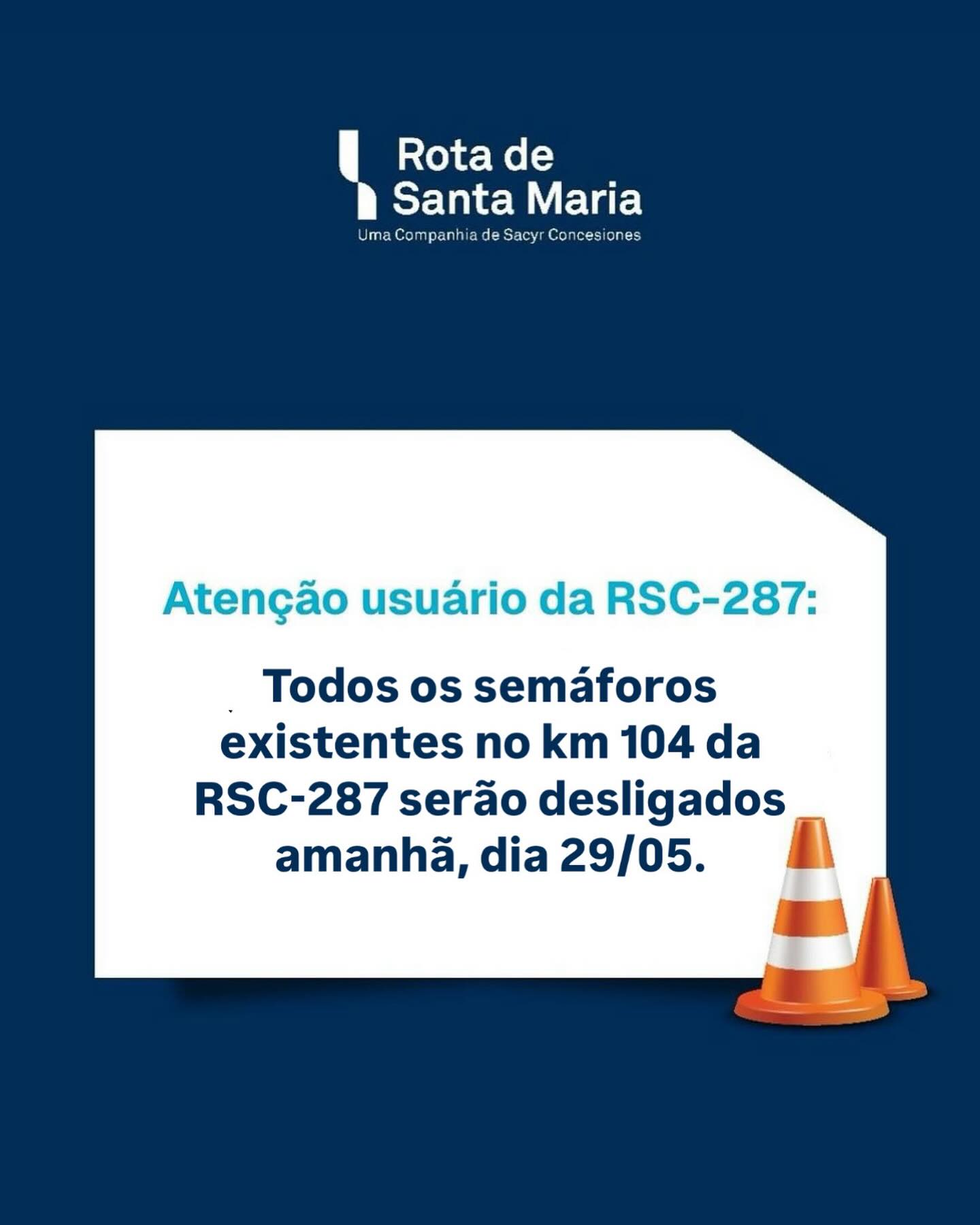 Rota - A Concessionária Rota de Santa Maria informa que todos os ...
