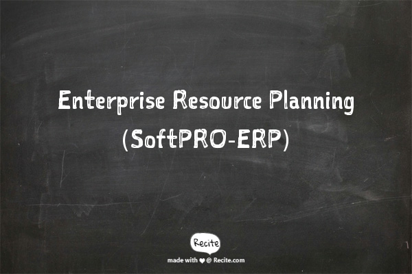 Softpro - SoftPRO-ERP คืออะไร? SoftPRO-ERP เป็นระบบซอฟต์แวร์ประยุกต์ที่ ...