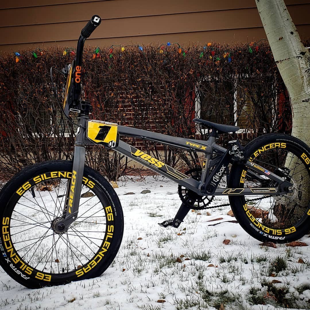 Yess BMX World Cup frame with Reach fork in super chrome