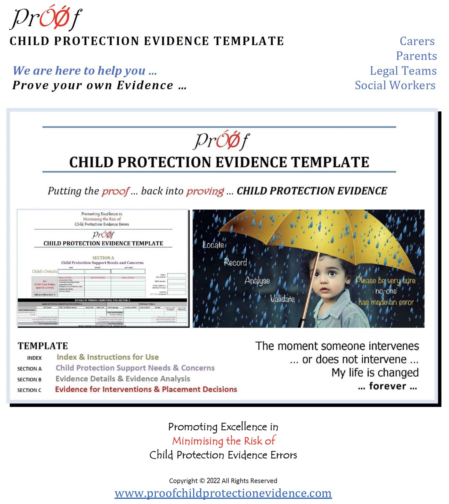 Proof Child Protection Evidence