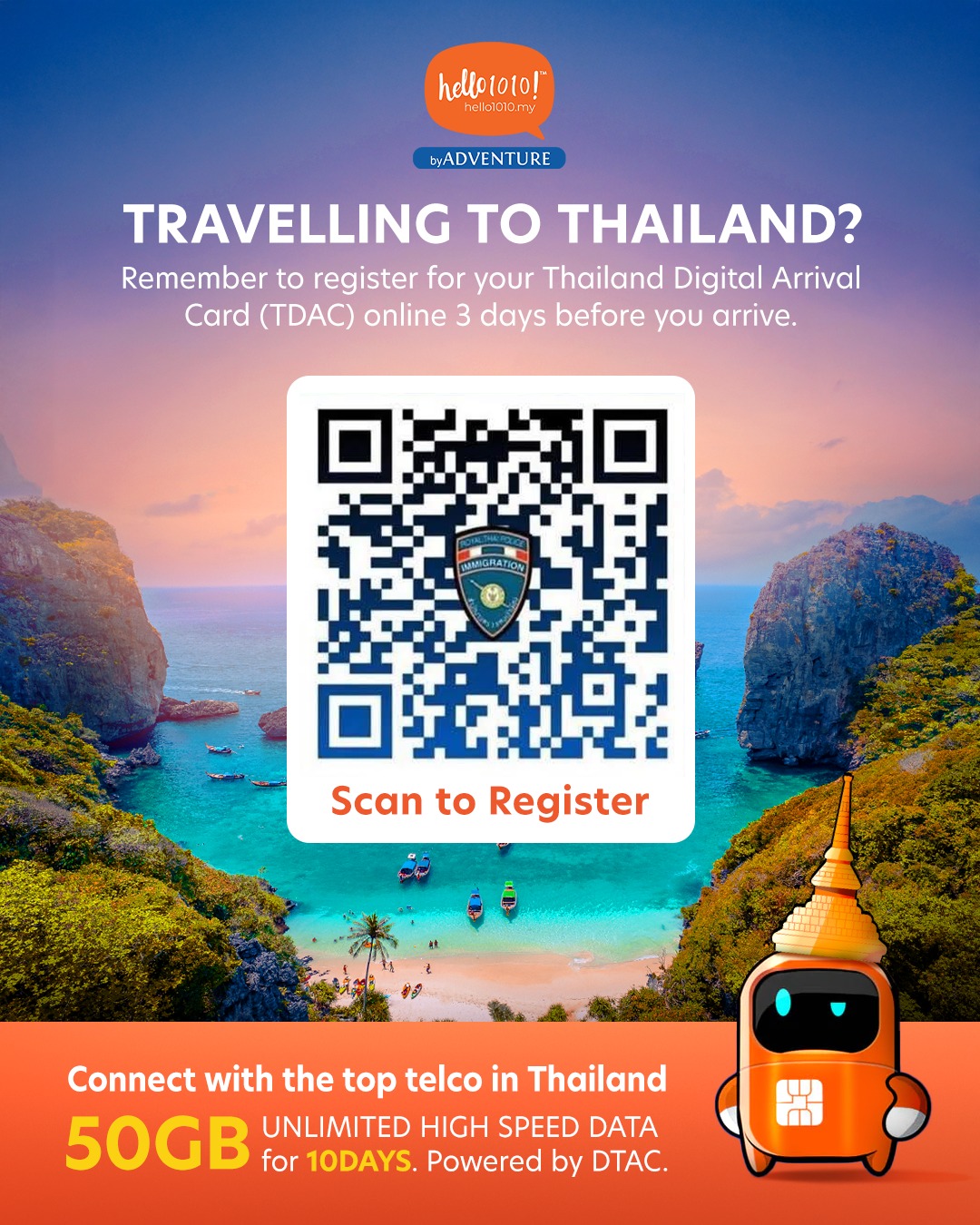 Hello1010.my - 📢 All non-Thai travellers must register for the Thailand ...