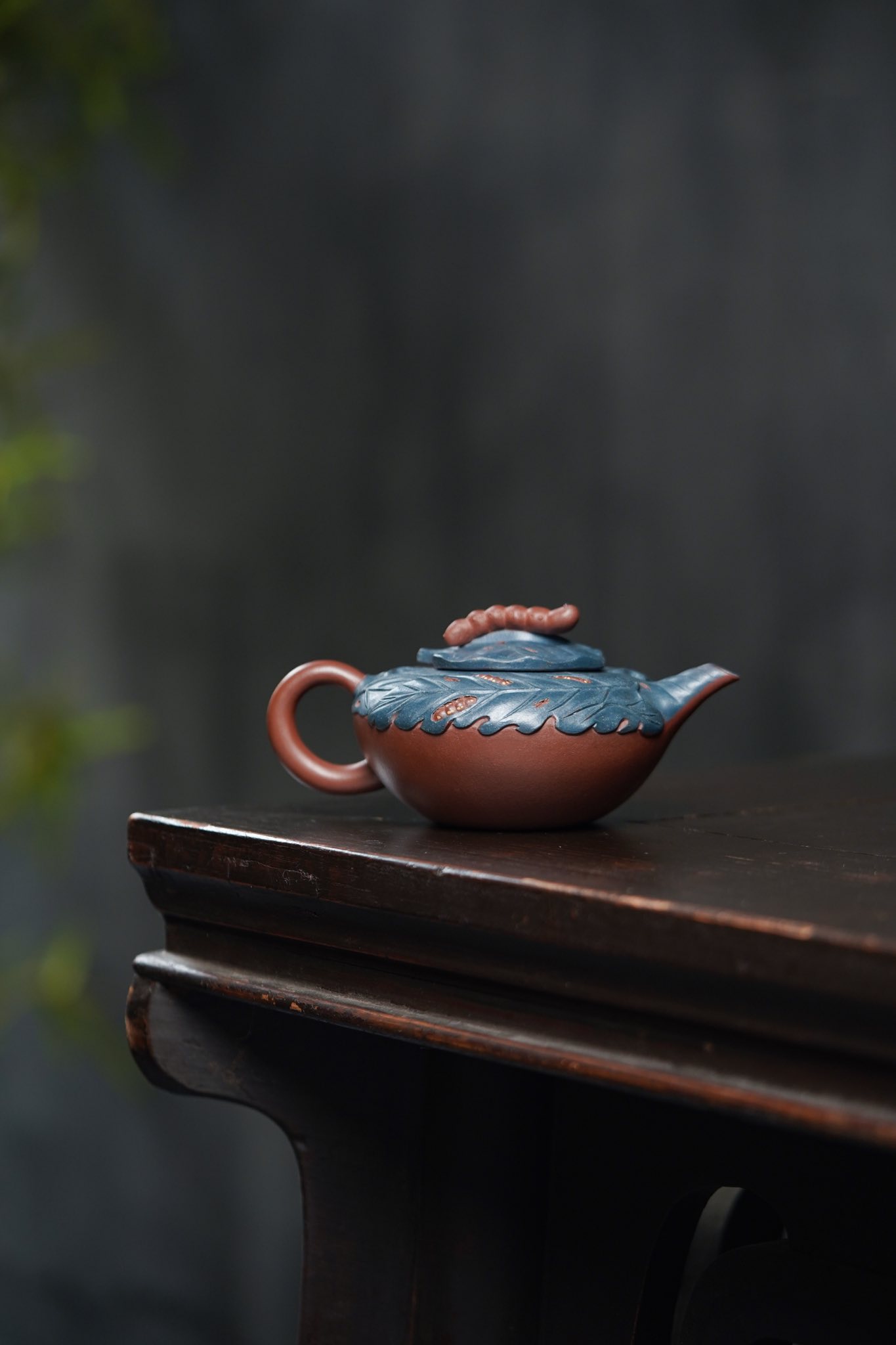 ·蔣蓉傳承－富貴綿延花貨極品朱泥壺· 中國紫砂工藝史上第一位女工藝