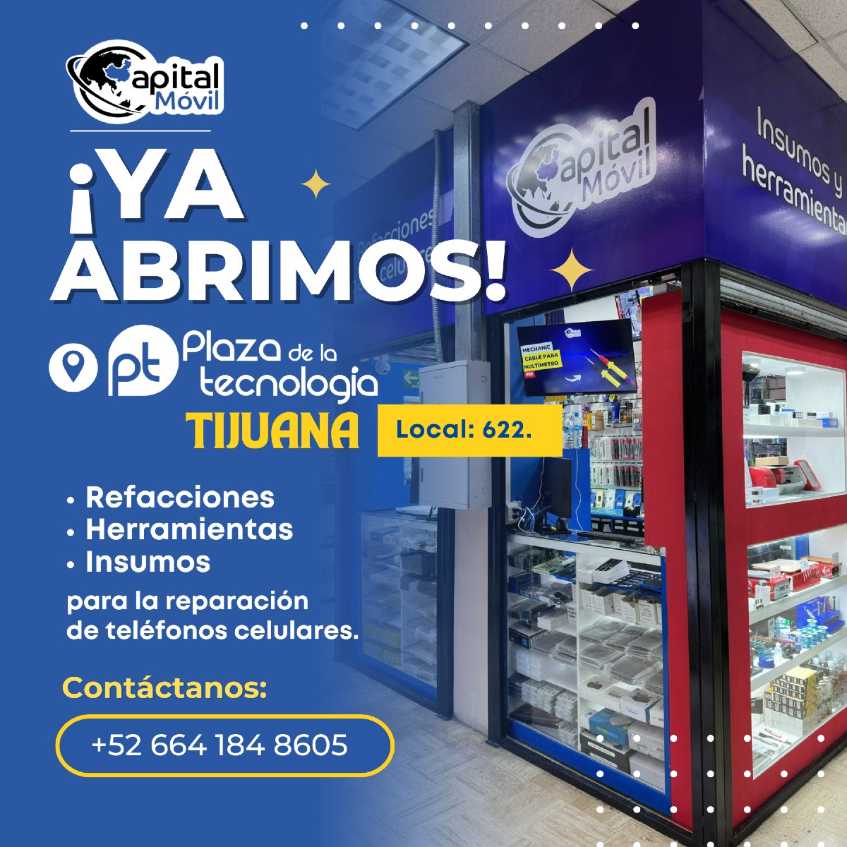 Capital - ¡𝗧𝗶𝗷𝘂𝗮𝗻𝗮, 𝗹𝗹𝗲𝗴𝗼́ 𝗲𝗹 𝗺𝗼𝗺𝗲𝗻𝘁𝗼! 📢🎉 Capital Móvil abre sus ...