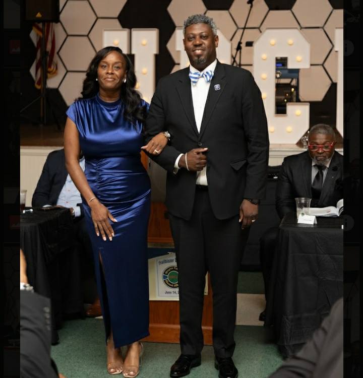 Wayne - FSU Trailblazer, Rashad Hinnant, with wife, Cassandra | Facebook