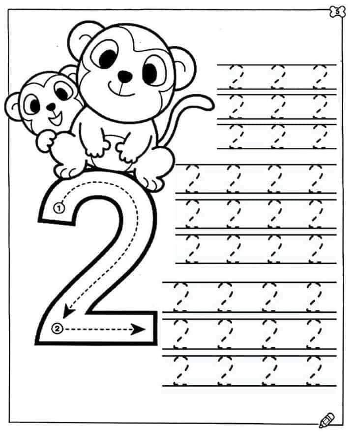 Learn and rock - Number identification tracing worksheets...