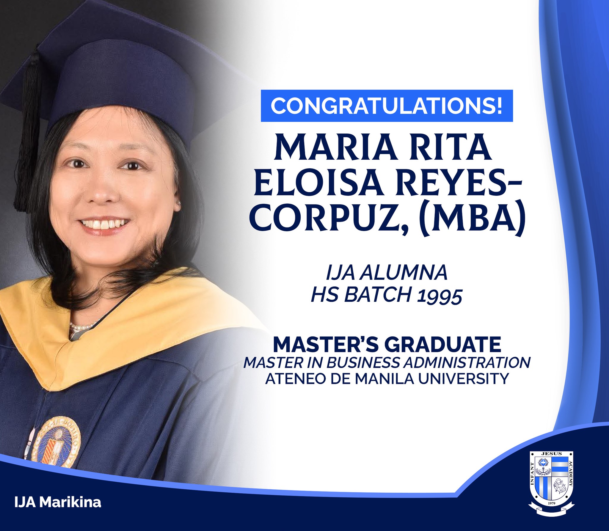 Infant - The IJA-Marikina Community congratulates Maria Rita Eloisa ...