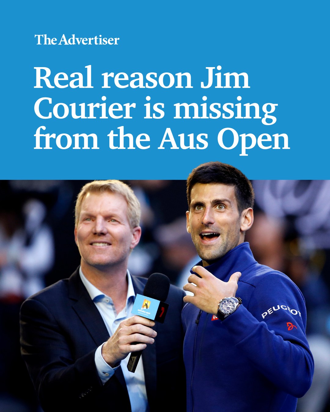 The Advertiser - Jim Courier has been a noticeable absentee from ...