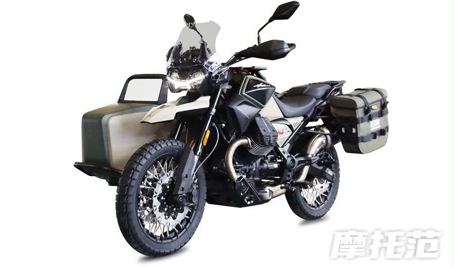 Changjiang V750 Deffender, a Chinese copy of Moto Guzzi V85 TT