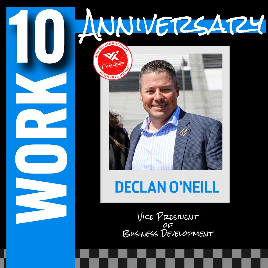 World - Happy 10 year work anniversary to Declan! 🎉 Your commitment to ...