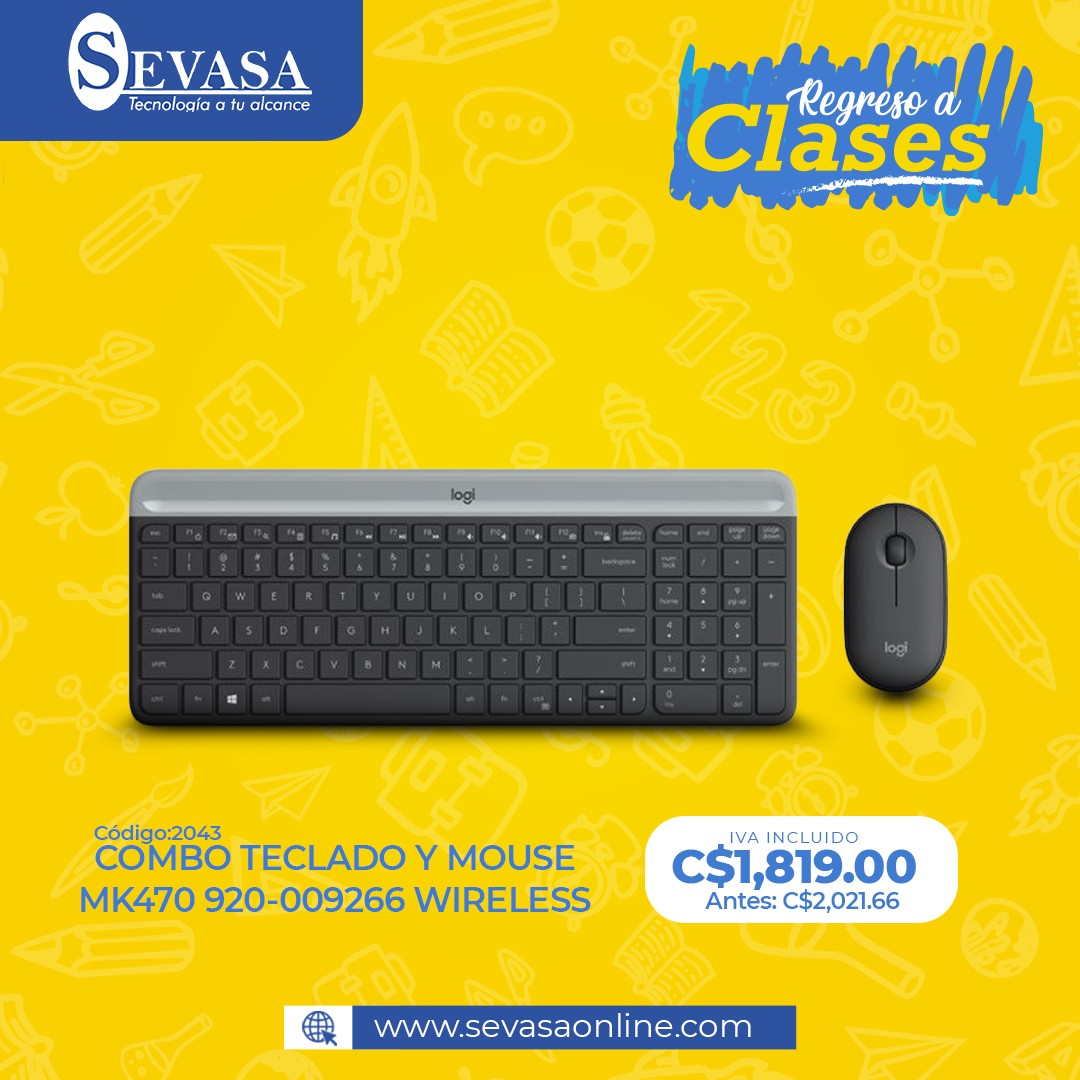 Sevasa - ⌨️COMBO TECLADO Y MOUSE MK470 920-009266 WIRELESS Compra en ...