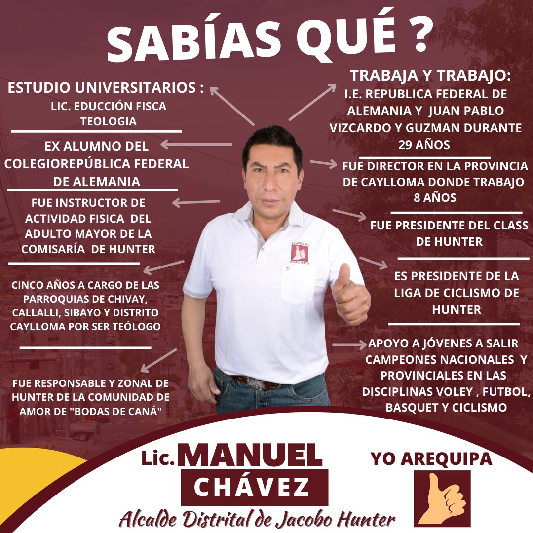 Manuel Chávez - A la alcaldía de Hunter 2022